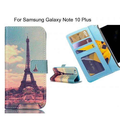 Samsung Galaxy Note 10 Plus case 3 card leather wallet case printed ID