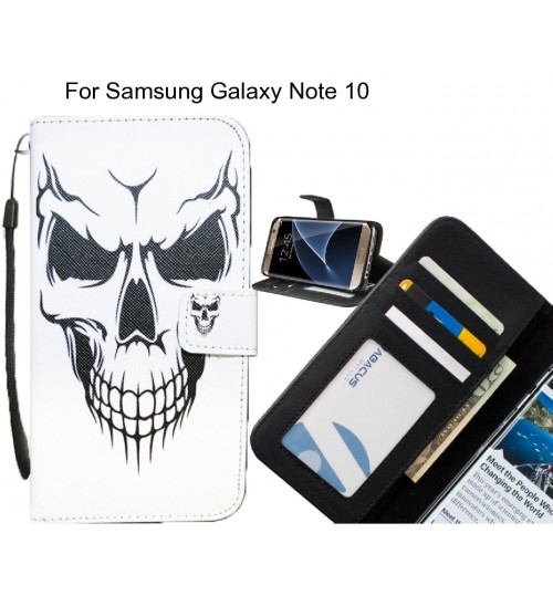 Samsung Galaxy Note 10 case 3 card leather wallet case printed ID