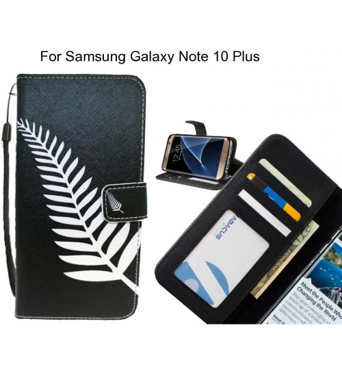 Samsung Galaxy Note 10 Plus case 3 card leather wallet case printed ID