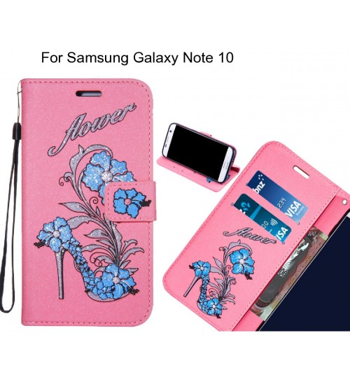 Samsung Galaxy Note 10 case Fashion Beauty Leather Flip Wallet Case