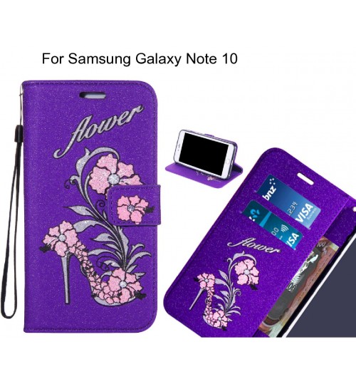 Samsung Galaxy Note 10 case Fashion Beauty Leather Flip Wallet Case