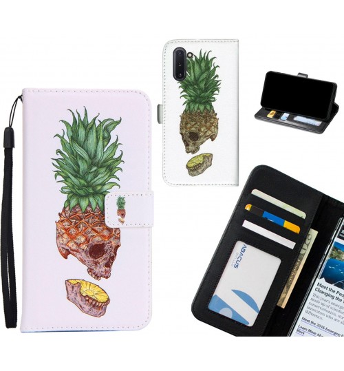 Samsung Galaxy Note 10 case 3 card leather wallet case printed ID