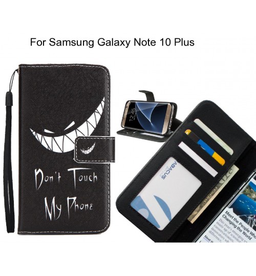 Samsung Galaxy Note 10 Plus case 3 card leather wallet case printed ID