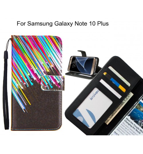 Samsung Galaxy Note 10 Plus case 3 card leather wallet case printed ID