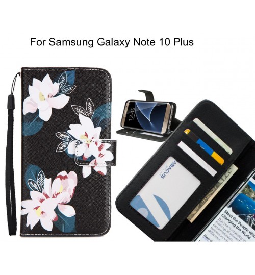 Samsung Galaxy Note 10 Plus case 3 card leather wallet case printed ID