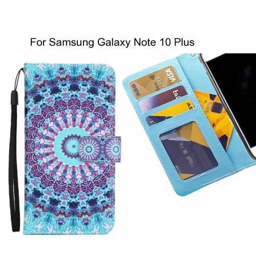 Samsung Galaxy Note 10 Plus case 3 card leather wallet case printed ID