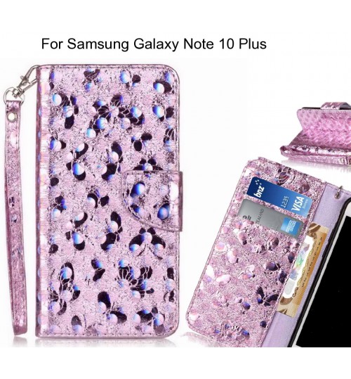 Samsung Galaxy Note 10 Plus Case Wallet Leather Flip Case laser butterfly