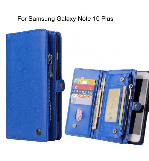 Samsung Galaxy Note 10 Plus Case Retro leather case multi cards cash pocket