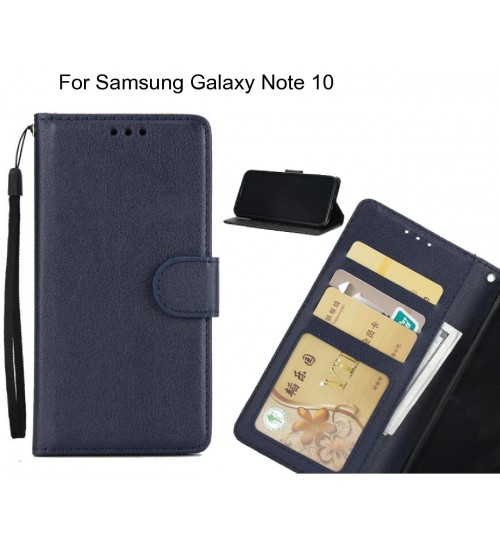 Samsung Galaxy Note 10  case Silk Texture Leather Wallet Case