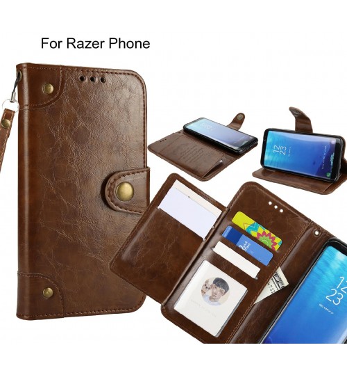 Razer Phone  case executive multi card wallet leather case