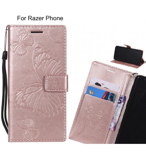 Razer Phone case Embossed Butterfly Wallet Leather Case