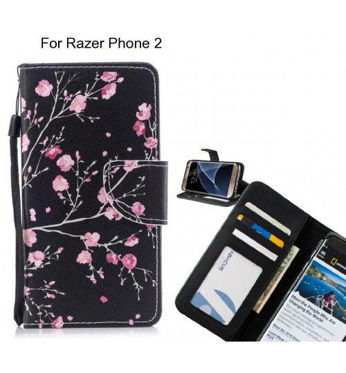 Razer Phone 2 case leather wallet case printed ID