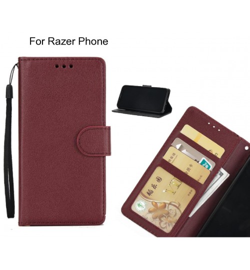 Razer Phone  case Silk Texture Leather Wallet Case