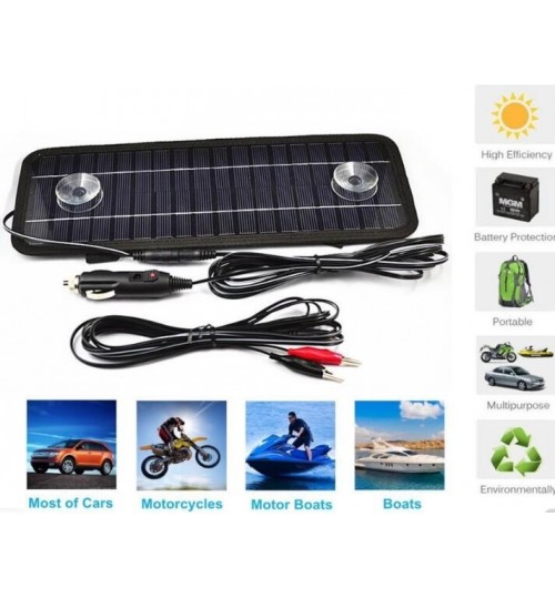 Car Battery Charger Solar 12V 4.5W Car Outdoor Travel Portablel