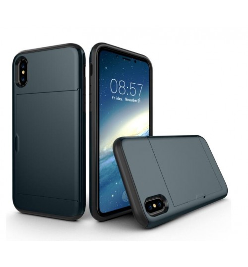 Iphone X CASE  impact proof hybrid case card clip