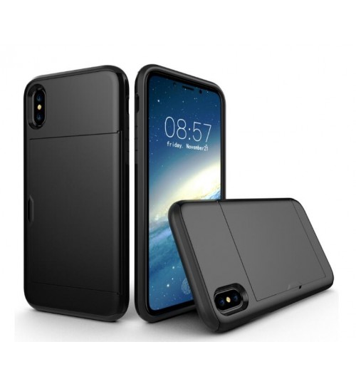 Iphone X CASE  impact proof hybrid case card clip