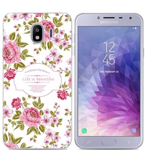 Galaxy J4 Case Printed Soft Gel TPU Case