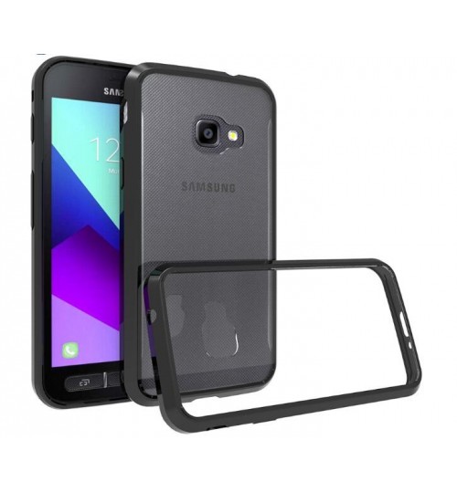 Galaxy Xcover 4 case bumper  clear gel back cover