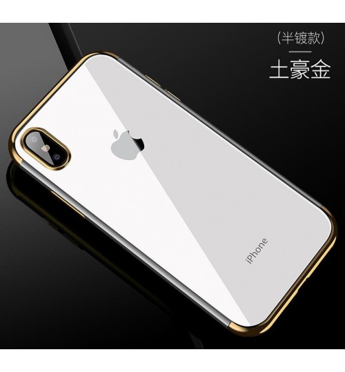 iPhone XS case bumper w clear gel back cover