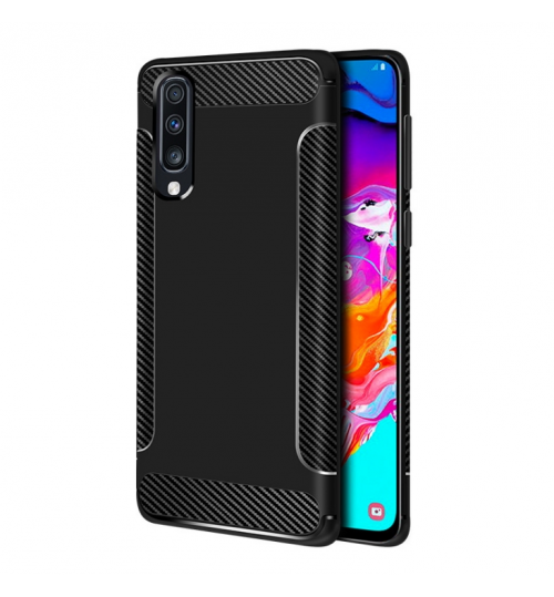 Samsung Galaxy A20 case rugged case with carbon fiber