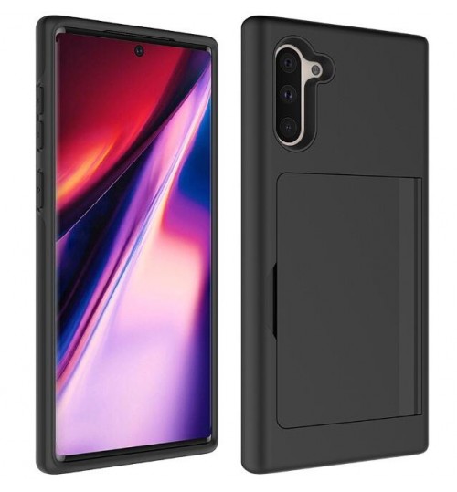 Galaxy Note 10 impact proof hybrid case card holder