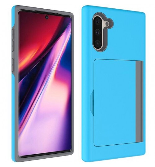 Galaxy Note 10 impact proof hybrid case card holder