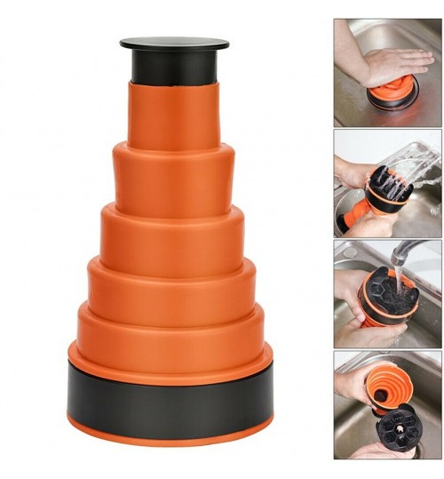 Toilet Bath Sink Plunger Drain Blaster Cleaner