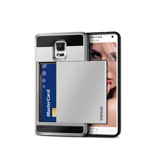 Galaxy S5 impact proof hybrid case card holder