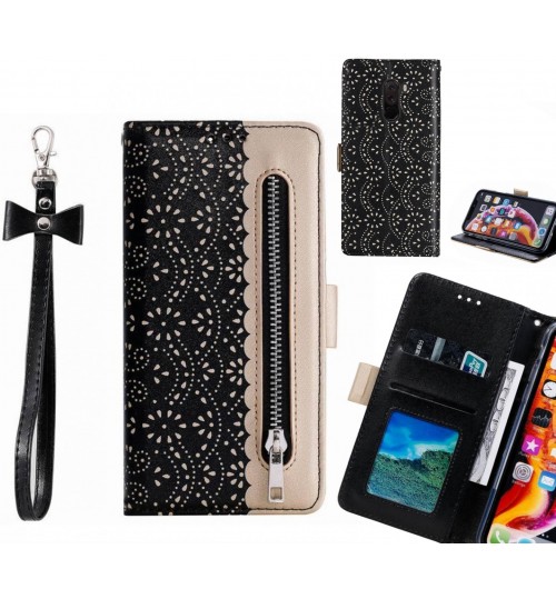 Xiaomi Pocophone F1 Case Multifunctional Wallet Case - Black