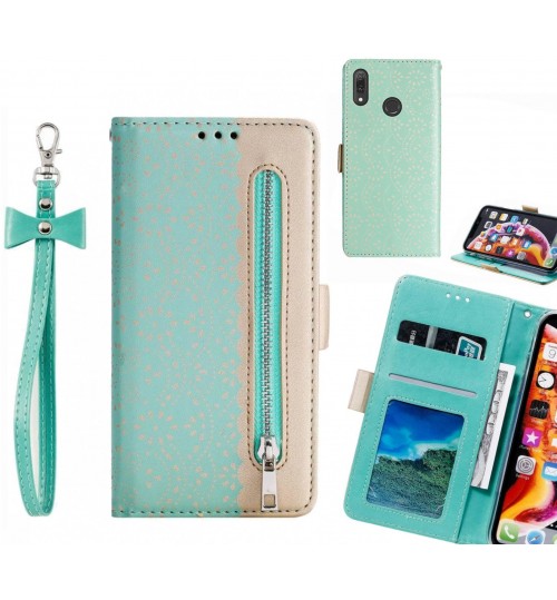 Huawei Y9 2019 Case Multifunctional Wallet Case - Green