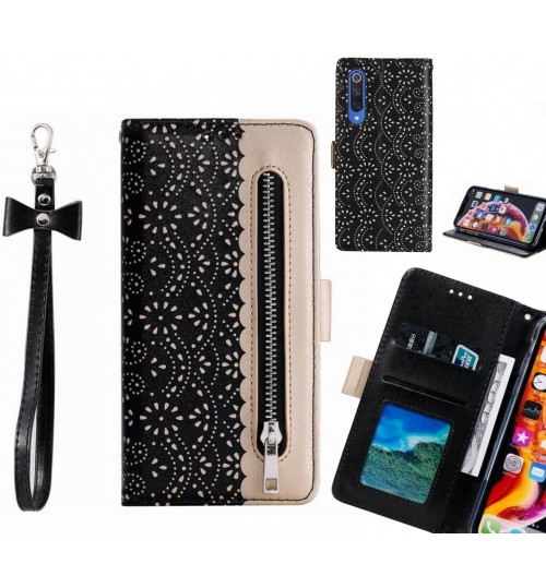 Xiaomi Mi 9 Se Case Multifunctional Wallet Case - Black