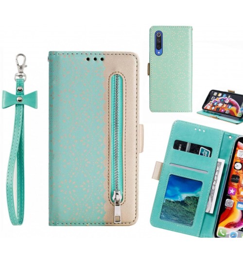 Xiaomi Mi 9 Se Case Multifunctional Wallet Case - Green