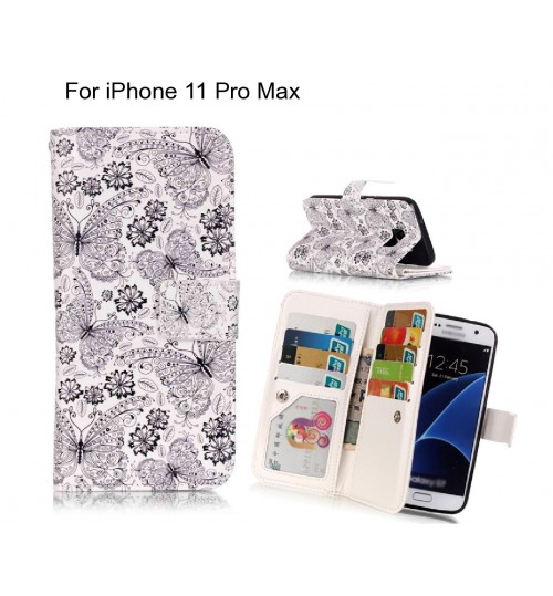 iPhone 11 Pro Max case Multifunction wallet leather case