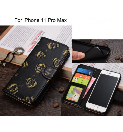 iPhone 11 Pro Max  case Leather Wallet Case Cover