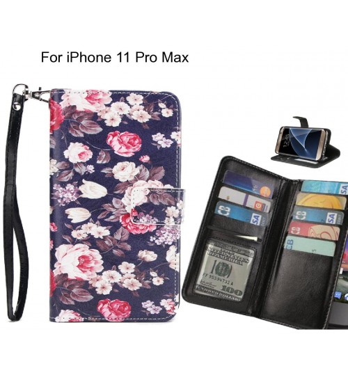 iPhone 11 Pro Max case Multifunction wallet leather case