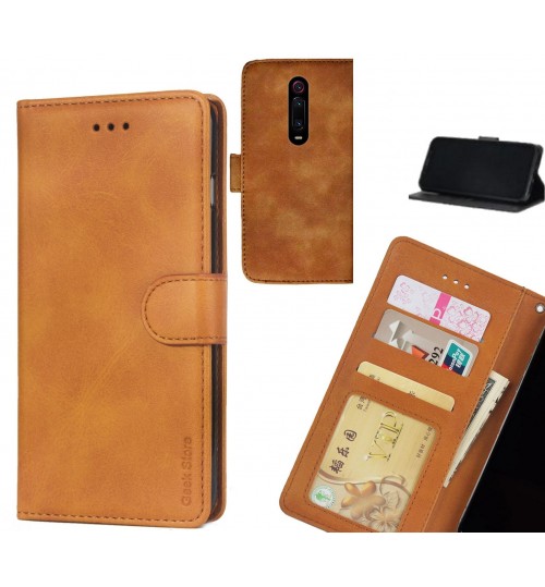 Xiaomi Redmi K20 Case Executive Leather Wallet Case - Light Brown
