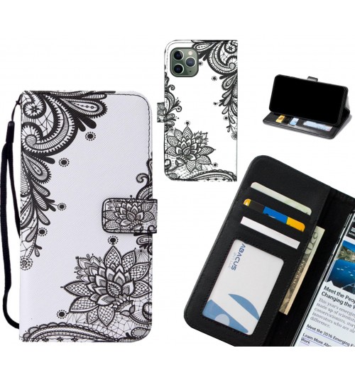 iPhone 11 Pro case leather wallet case printed ID