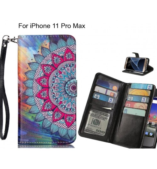 iPhone 11 Pro Max case Multifunction wallet leather case