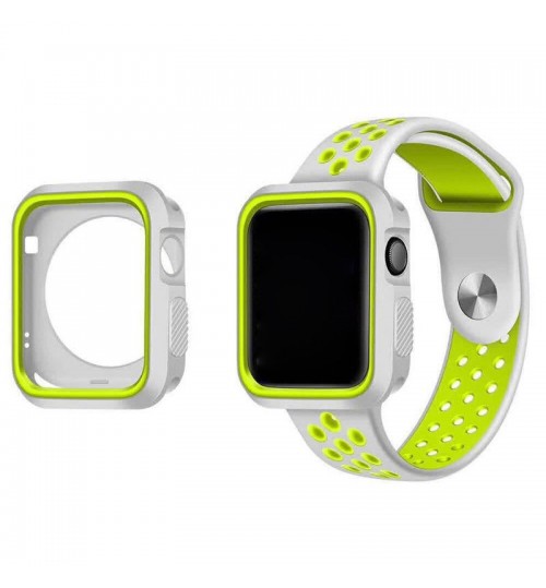 Apple watch iwatch Case Cover gen 38mm Protective Gel Silikon Bumper S3/2/1