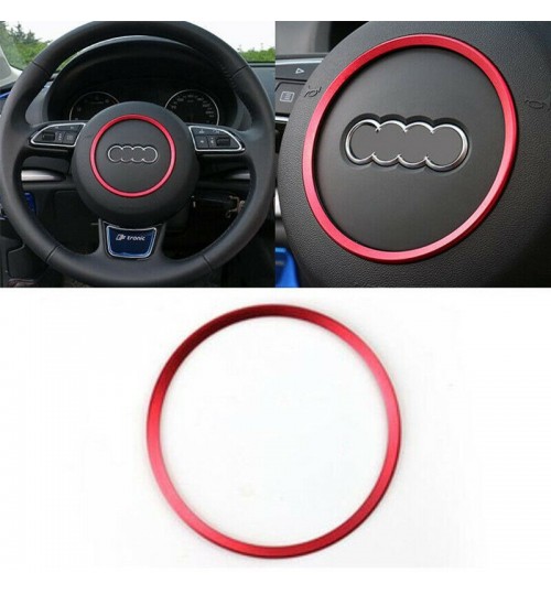 Audi Steering Wheel Center Decorations Ring Cover For A3 A4 Q3 Q5 A5 A6 A7