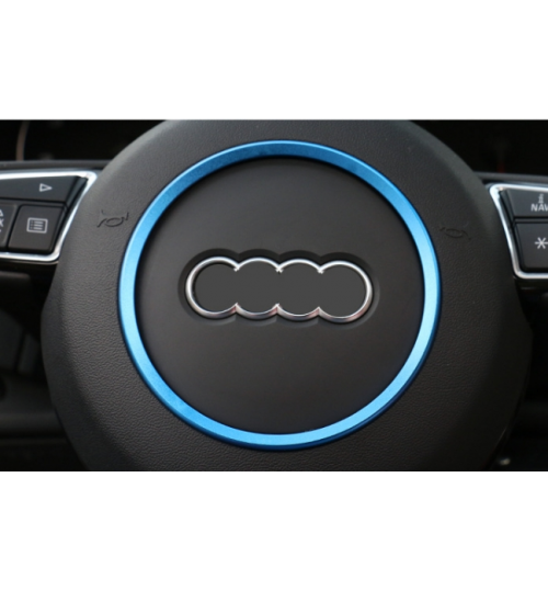 Audi Steering Wheel Center Decorations Ring Cover For A3 A4 Q3 Q5 A5 A6 A7