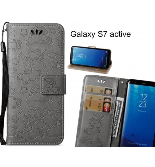 Galaxy S7 active Case Wallet Leather Unicon Case