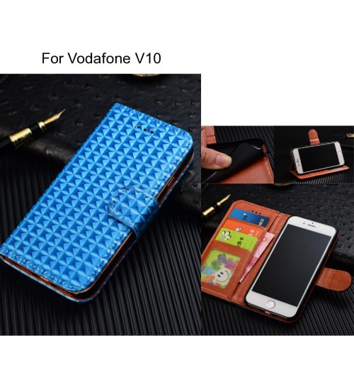 Vodafone V10 Case Leather Wallet Case Cover