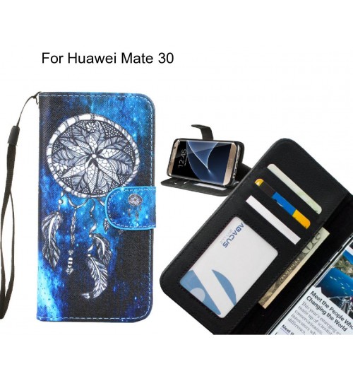 Huawei Mate 30 case 3 card leather wallet case printed ID