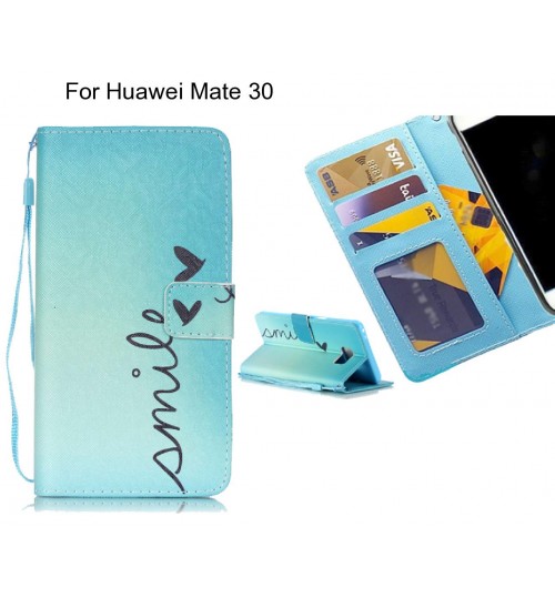 Huawei Mate 30 case 3 card leather wallet case printed ID