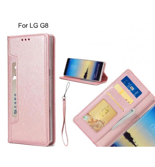 LG G8 case Silk Texture Leather Wallet case