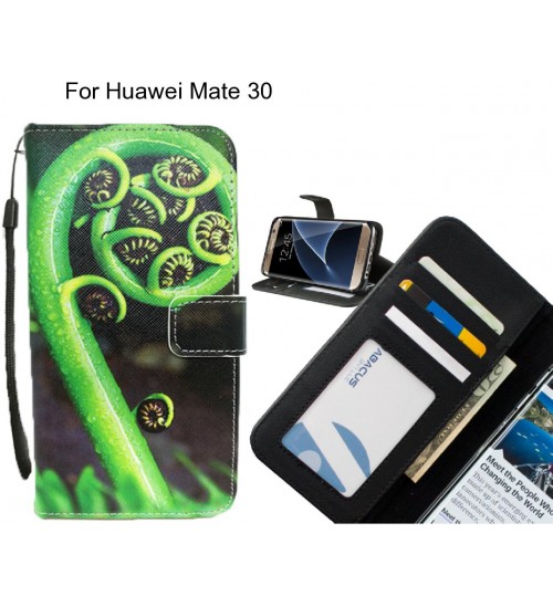 Huawei Mate 30 case 3 card leather wallet case printed ID