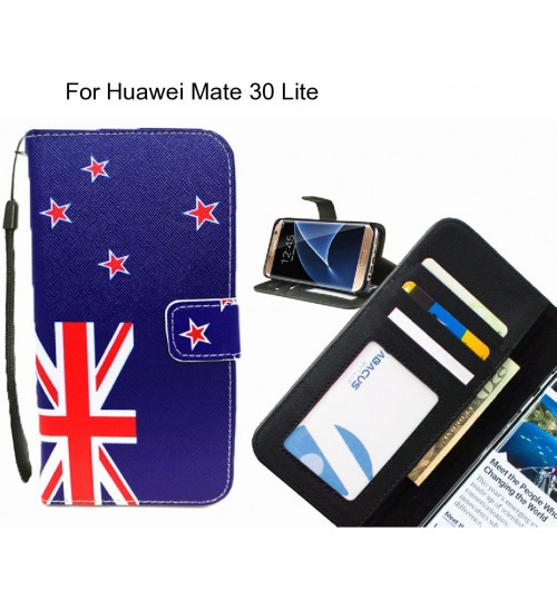 Huawei Mate 30 Lite case 3 card leather wallet case printed ID