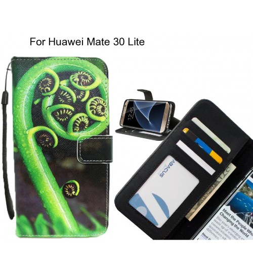 Huawei Mate 30 Lite case 3 card leather wallet case printed ID