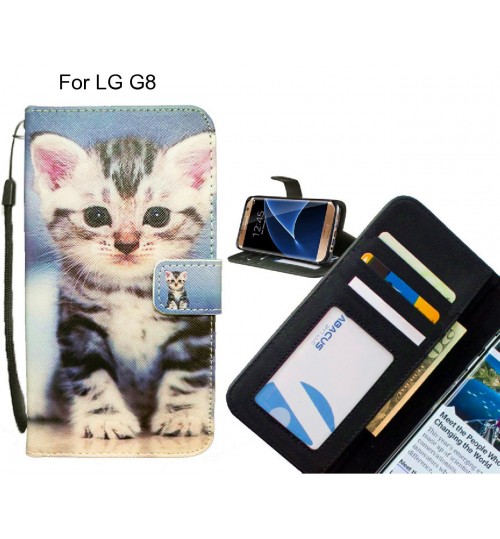 LG G8 case 3 card leather wallet case printed ID